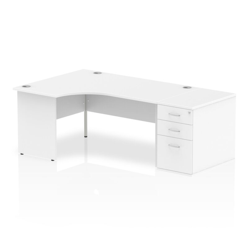 Impulse Panel End Crescent Desk Workstation - Image 12