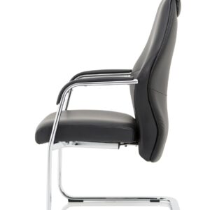 Mien High Back Leather Cantilever Visitor Office Chair - Image 6