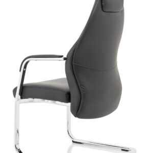 Mien High Back Leather Cantilever Visitor Office Chair - Image 9