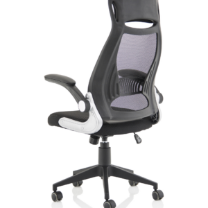 Saturn High Mesh Back Black Executive Office Chair with Arms - Image 5