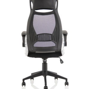 Saturn High Mesh Back Black Executive Office Chair with Arms - Image 6