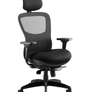 Stealth Shadow High Mesh Back Ergonomic Posture Chair with Arms - Image 2
