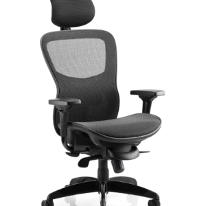 Stealth Shadow High Mesh Back Ergonomic Posture Chair with Arms