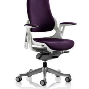 Zure High Back White Shell Executive Office Chair with Arms - Image 60