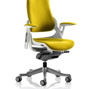 Zure High Back White Shell Executive Office Chair with Arms - Image 62