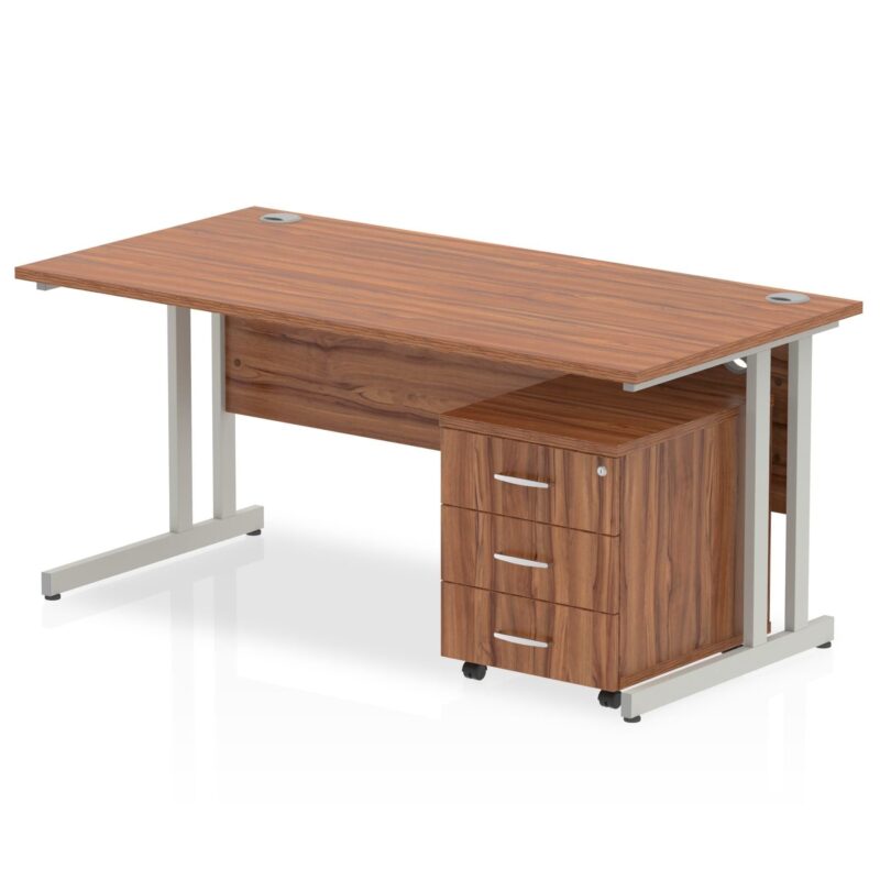 Impulse 1200mm Cantilever Straight Desk With Mobile Pedestal - Image 7