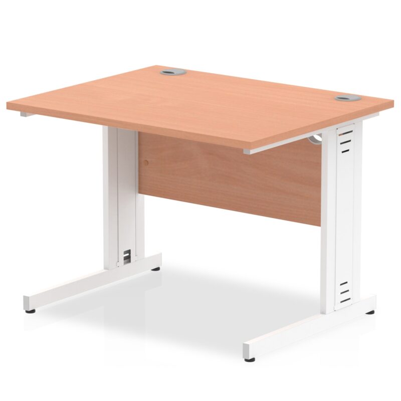 Impulse 1000mm Straight Desk Cable Managed Leg - Image 2