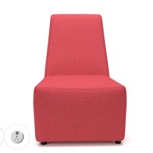 Pella 65cm Wide Chair in Camira Era Fabric with Socket - Image 2