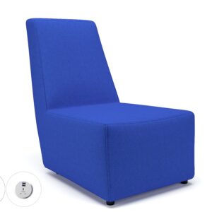 Pella 65cm Wide Chair in Camira Era Fabric with Socket - Image 13