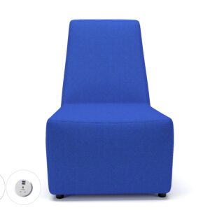 Pella 65cm Wide Chair in Camira Era Fabric with Socket - Image 14