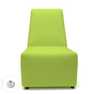 Pella 65cm Wide Chair in Camira Era Fabric with Socket - Image 17