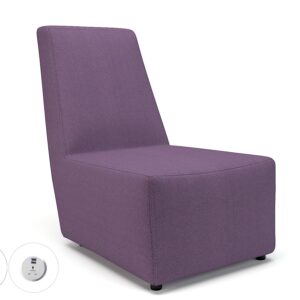 Pella 65cm Wide Chair in Camira Era Fabric with Socket - Image 22
