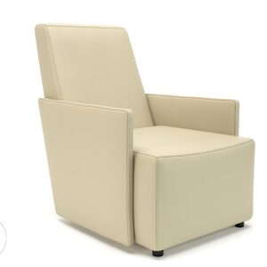 Pella 69cm Wide Armchair in Cristina Marrone Ultima Faux Leather - Image 4
