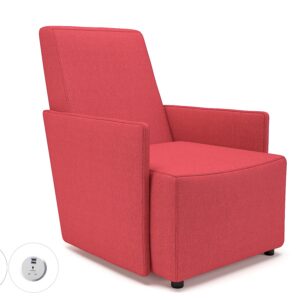 Pella 69cm Wide Armchair in Camira Era Fabric with Socket