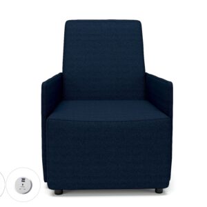 Pella 69cm Wide Armchair in Camira Era Fabric with Socket - Image 8