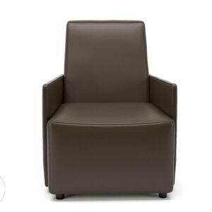 Pella 69cm Wide Armchair in Cristina Marrone Ultima Faux Leather - Image 14