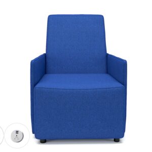 Pella 69cm Wide Armchair in Camira Era Fabric with Socket - Image 14