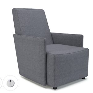 Pella 69cm Wide Armchair in Camira Era Fabric with Socket - Image 19