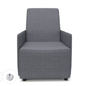 Pella 69cm Wide Armchair in Camira Era Fabric with Socket - Image 20