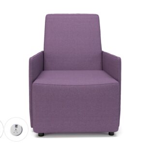 Pella 69cm Wide Armchair in Camira Era Fabric with Socket - Image 23