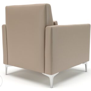 Roselle 90cm Wide Armchair in Cristina Marrone Ultima Faux Leather - Image 72