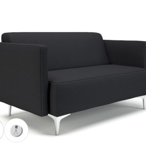 Napa Slim Arm 125cm Wide Sofa in Warwick Dolly Fabric with Socket - Image 22