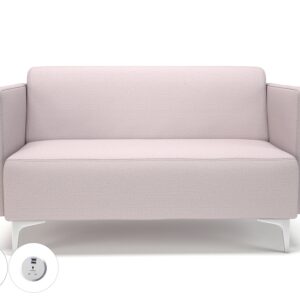 Napa Slim Arm 125cm Wide Sofa in Warwick Dolly Fabric with Socket - Image 38
