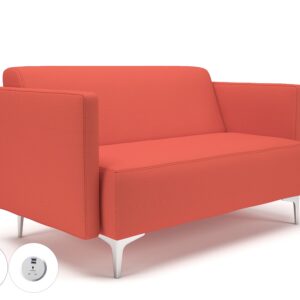 Napa Slim Arm 125cm Wide Sofa in Warwick Dolly Fabric with Socket - Image 58