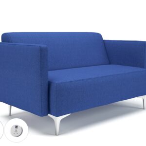 Napa Slim Arm 125cm Wide Sofa in Camira Era Fabric with Socket - Image 49