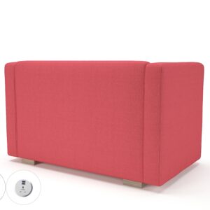 Carmel 130cm Wide Sofa in Camira Era Fabric with Socket - Image 6