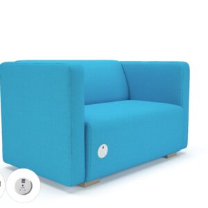 Carmel 130cm Wide Sofa in Camira Era Fabric with Socket - Image 10