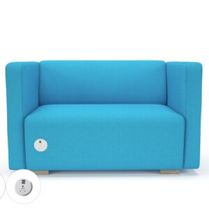 Carmel 130cm Wide Sofa in Camira Era Fabric with Socket - Image 14
