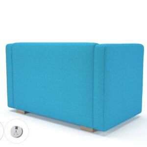 Carmel 130cm Wide Sofa in Camira Era Fabric with Socket - Image 18