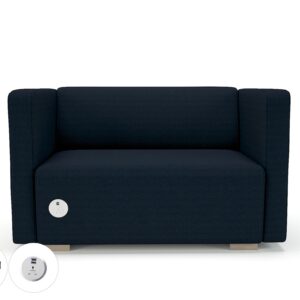 Carmel 130cm Wide Sofa in Camira Era Fabric with Socket - Image 20