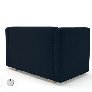 Carmel 130cm Wide Sofa in Camira Era Fabric with Socket - Image 24