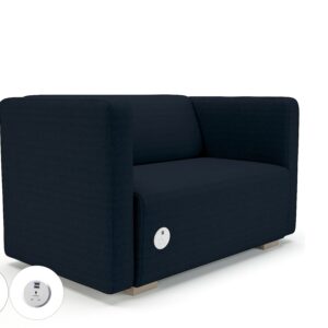 Carmel 130cm Wide Sofa in Camira Era Fabric with Socket - Image 25