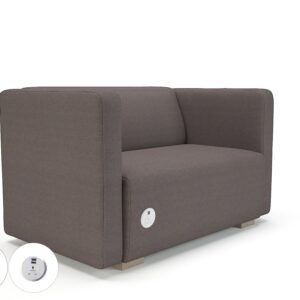 Carmel 130cm Wide Sofa in Camira Era Fabric with Socket - Image 34