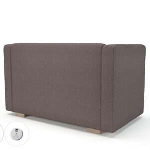Carmel 130cm Wide Sofa in Camira Era Fabric with Socket - Image 36