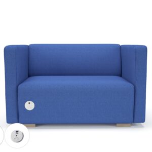 Carmel 130cm Wide Sofa in Camira Era Fabric with Socket - Image 40