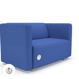 Carmel 130cm Wide Sofa in Camira Era Fabric with Socket - Image 43