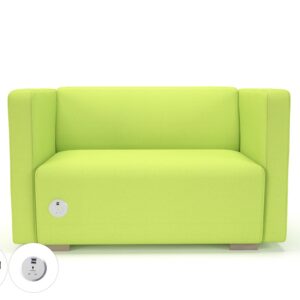 Carmel 130cm Wide Sofa in Camira Era Fabric with Socket - Image 47