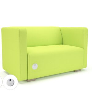Carmel 130cm Wide Sofa in Camira Era Fabric with Socket - Image 49