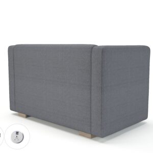 Carmel 130cm Wide Sofa in Camira Era Fabric with Socket - Image 57