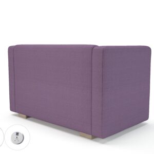 Carmel 130cm Wide Sofa in Camira Era Fabric with Socket - Image 69