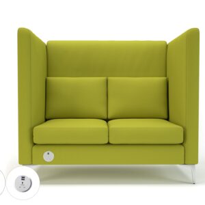 Altus 128cm Wide Privacy Booth in Warwick Dolly Fabric with Socket - Image 6