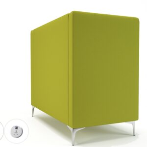 Altus 128cm Wide Privacy Booth in Warwick Dolly Fabric with Socket - Image 8