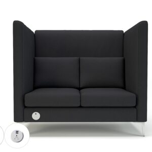 Altus 128cm Wide Privacy Booth in Warwick Dolly Fabric with Socket - Image 21
