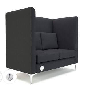 Altus 128cm Wide Privacy Booth in Warwick Dolly Fabric with Socket - Image 23