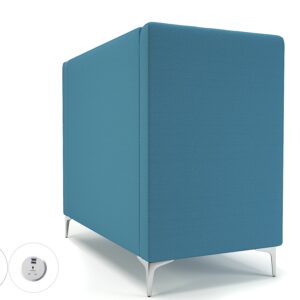Altus 128cm Wide Privacy Booth in Warwick Dolly Fabric with Socket - Image 32