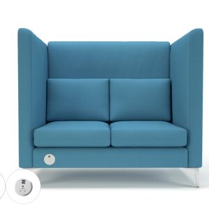 Altus 128cm Wide Privacy Booth in Warwick Dolly Fabric with Socket - Image 34
